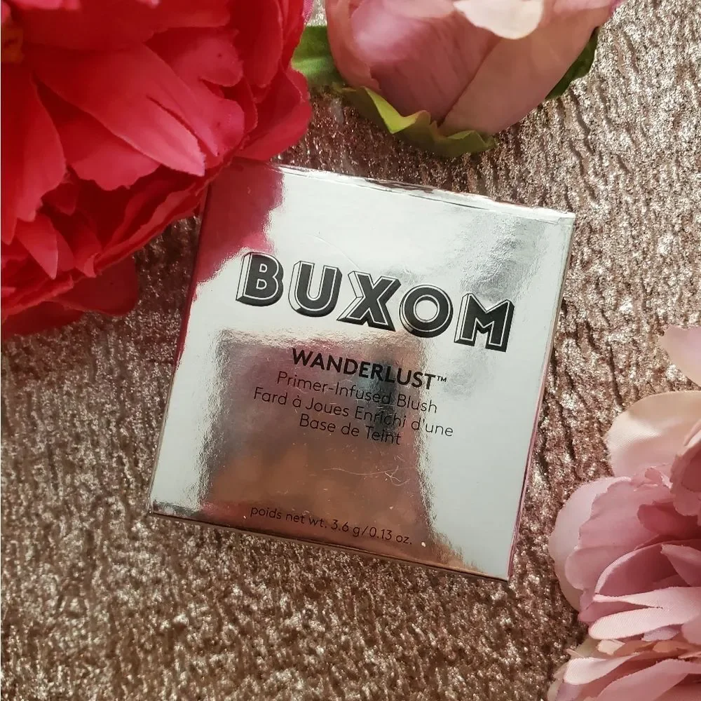 BUXOM Limited Edition Wanderlust Primer Infused Blush in Dolly (MAUVE)